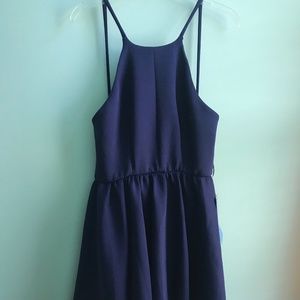 Navy prom girl homecoming dress